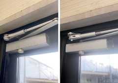 MIWAのドアクローザーをRYOBIの取替用「S-202P」へ交換