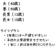 保険相談で失敗しないためのポイント① 家族構成やライフプランを見える化しておく