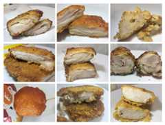 9種のコンビニチキンの実物写真