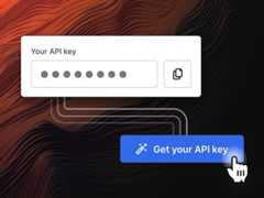 Generate a free API key in seconds