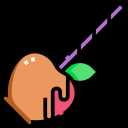 Caramelized apple icon