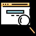 Magnifying lens icon