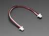 Angled Shot of theJ ST SH Compatible 1mm Pitch 3-pin Plug-Plug Cable - 100mm long.