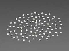 Angled Shot of the NeoPixel Nano 2020 RGB LEDs - 100-pack