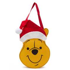 Winnie the Pooh Big Face Holiday Canvas Tote