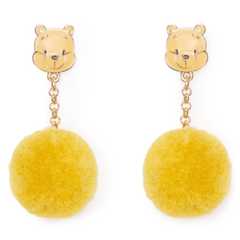 Winnie the Pooh Pom Pom Earrings
