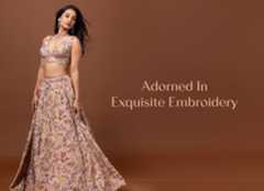 adorned in exquisite embroidery