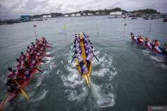 Lomba perahu tradisional Batam International Sea Eagle Boat Race 2025