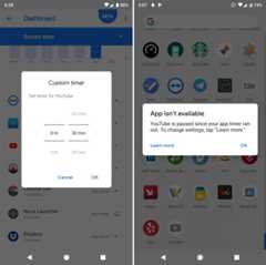 Screenshot of two smarphone's side by sod.e