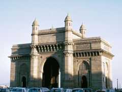 Gateway of India, located on the waterfront in South Mumbai (Bombay), India.