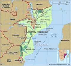 Physical features of Mozambique