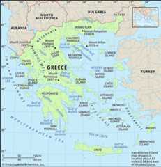 Physical features of Greece