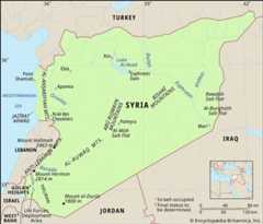 physical features of Syria