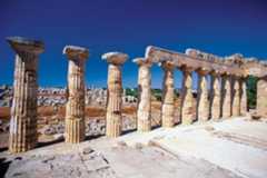 detail of a Doric temple