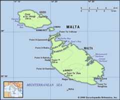 Physical features of Malta