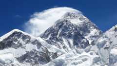 The video thumbnail image shows a snow-capped mountain against a blue sky.