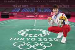 Hangzhou's Chen Yufei won Olympic gold in women's badminton at Tokyo 2020 ©Getty Images