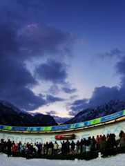 Revamping Cesana Pariol, the sliding track built for the 2006 Winter Olympics in Turin, appears to be the only hope of keeping bobsleigh and luge at Milan Cortina 2026 in Italy ©Getty Images