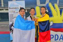 Brenda Sanchez from Mexico won two golds in 2nd South American Sports Games for the Deaf