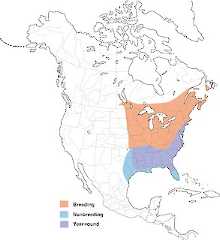 Figure 1. Breeding and nonbreeding distribution of the American Woodcock. - Range Map