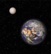 Mond - Erde und Mond (links oben)