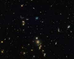 A green cosmic arc