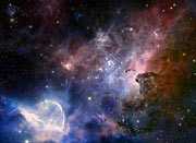 Screenshot from IMAX® 3D movie Hidden Universe showing the Carina Nebula