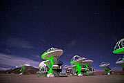 Screenshot from IMAX® 3D movie Hidden Universe showing the ALMA antennas