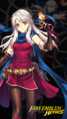 Wallpaper featuring Yune in bird form with Micaiah: Priestess of Dawn from the A Hero Rises 2018 event.