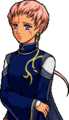 Portrait of Ena looking sad in Path of Radiance.