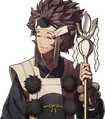 Artwork of Azama with a Bloom Festal from Fates.