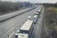 M6 traffic: Two boys 'seriously injured' after huge crash as lorry driver flees scene M6 traffic LIVE