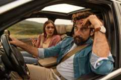 Top 50 biggest grievances Brits ever experience revealed as disgusting habit tops the list Couple arguing during a stressful road trip in car