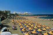 Tenerife,Playa de las Americas,tourists on beach