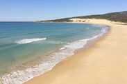 Valdevaqueros beach, Tarifa, Andalusia, Southern Spain.