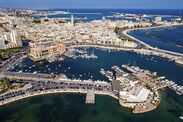 Aerial view of Bari city, Italy