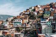 High Angle Shot Of Townscape Medellin Comuna 13