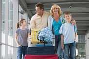 Family going on holiday