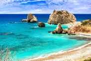 Best beaches of Cyprus - Petra tou Romiou, famous as a birthplace of Aphrodite