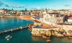 Drone view of Beach, Cascais, Portugal