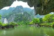 natural cave in Tam Coc scenic spot Vietnam