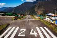 Tenzing–Hillary Airport, also known as Lukla Airport, is a small airport in the town of Lukla, in Khumbu, Solukhumbu District, N