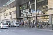 Main entrance to the Malaga Maria Zambrano train station in Málaga.