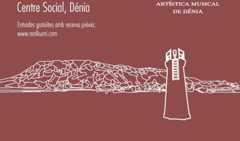 L'Agrupació Artística Musical de Dénia oferirà el seu tradicional Concert de Santa Cecília el 30 de novembre