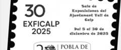 Sellos y sobres conmemorativos por el 20 aniversario de las excavaciones en la Pobla d'Ifach de Calp
