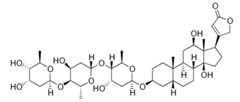 Chemical structure of digoxin cardiac glycosides