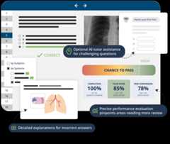 Section features med course qbank v3 min Medical quiz platform features for chest x-ray interpretation.