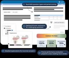 NURS course Qbank interface with Real NGN question types and scoring.