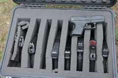 Ballistics of small arms: CCG seminar in Vienna Leihgaben von Austria Arms beim CCG Ballistik-Seminar in Wien. ©Militär Aktuell/Bendl