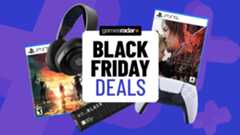 Images of Sony games and accessories on a blue GamesRadar+ background.